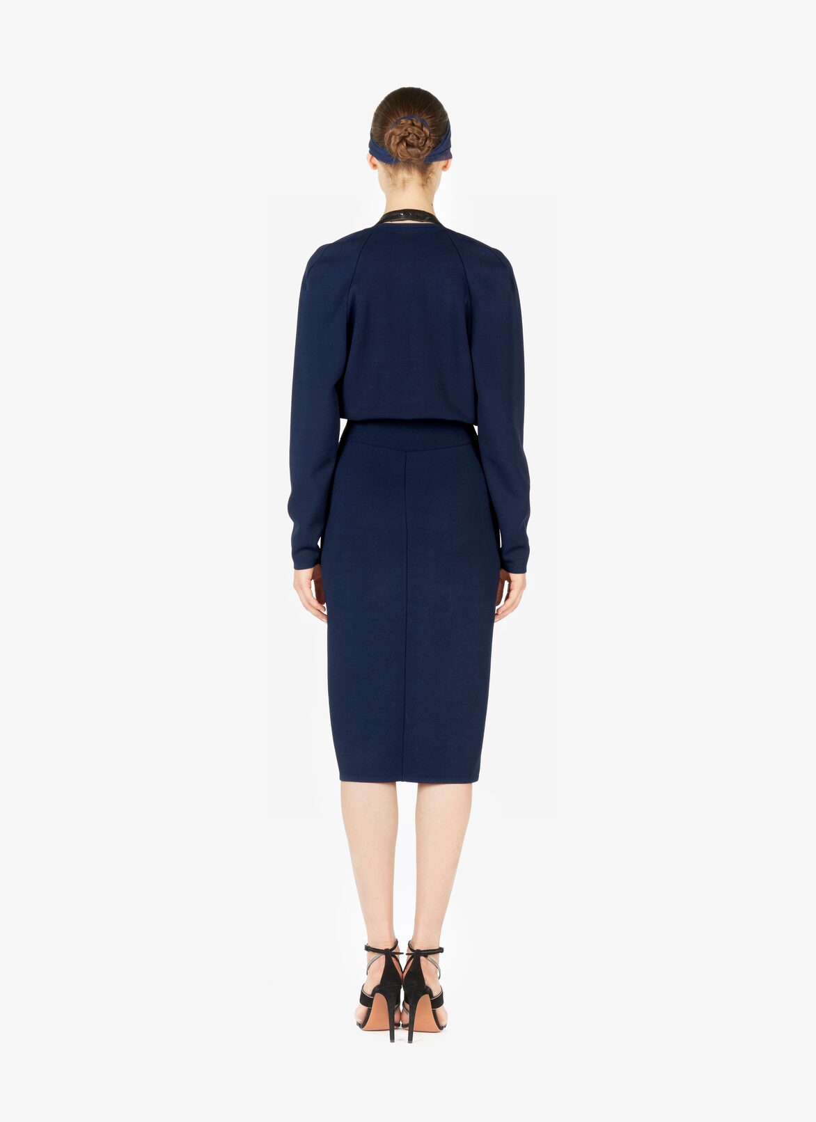 Alaïa Edition 1988 Long-Sleeved Pencil Dress ALAÏA NIGHT BLUE ALAÏA EDITION 1988 LONG-SLEEVED PENCIL DRESS